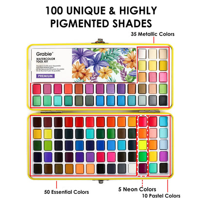 All-In-One Premium Watercolor Set, portable art, supplies, DealsForYouDays