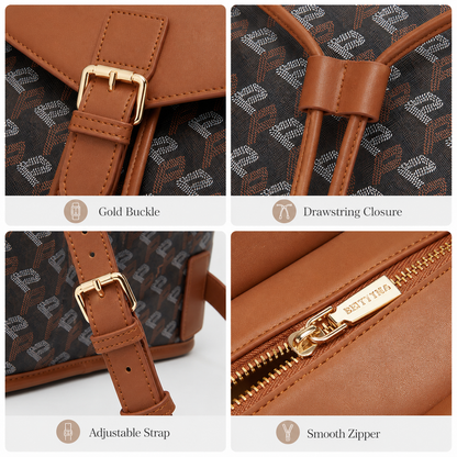 Chic Women’s Patterned Backpack – Lightweight Travel & Everyday Shoulder Bag