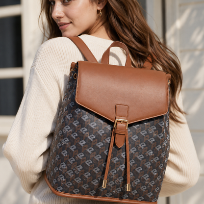 Chic Women’s Patterned Backpack – Lightweight Travel & Everyday Shoulder Bag