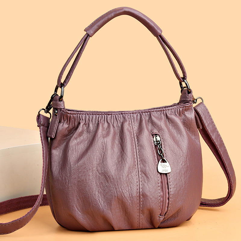 🔥Women's Retro Pleated Bucket Shoulder Bag