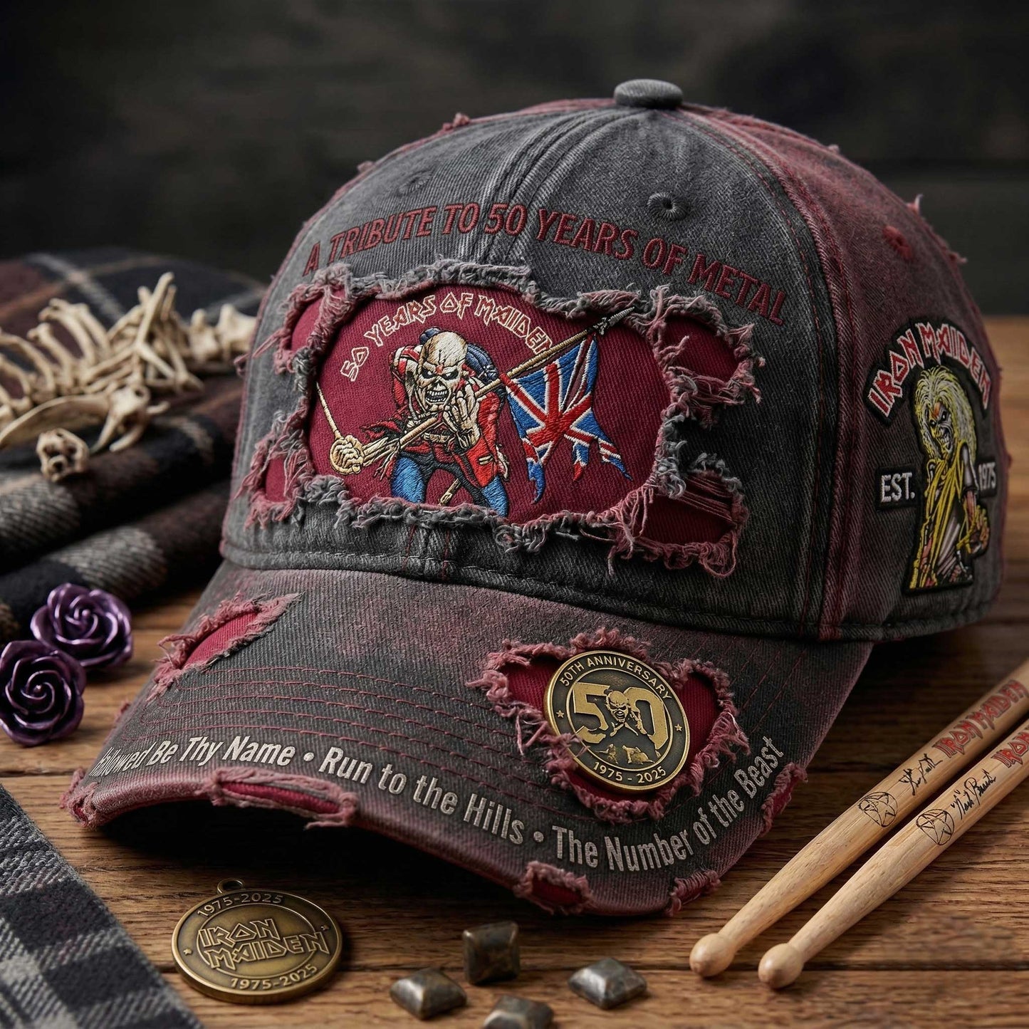 🎉Last Day 60% OFF-Iron Maiden 50th Anniversary Tribute Cap