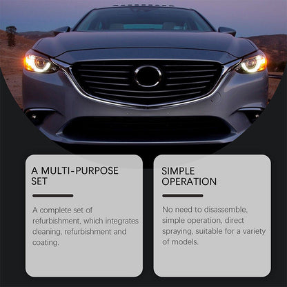 🚘Black Friday Sale 50% OFF!!⚡ Automotive Headlamp Restoration Fluid, blurring enhanced crystalline coating refurbisher
